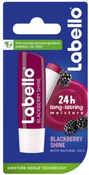 Labello Lip Balm Blackberry Shine Fragrance-Free