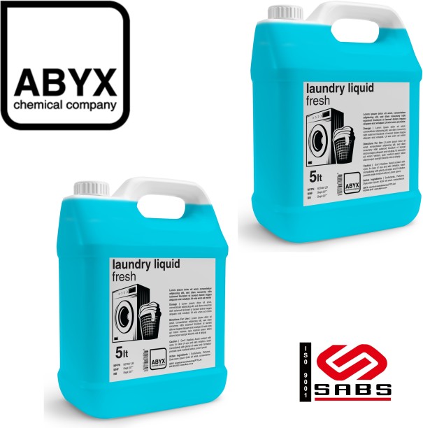 ABYX Fresh - Laundry Liquid - (Total 10 Litres) - Fresh Liquid Detergent
