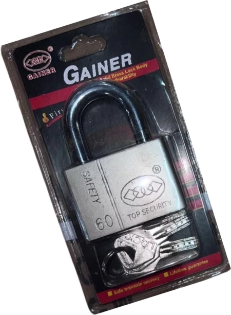 Gainer Solid Brass Security Padlock 60mm Padlock