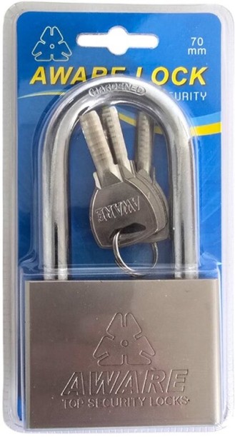 AWARE 70mm Long Shackle Security Padlock