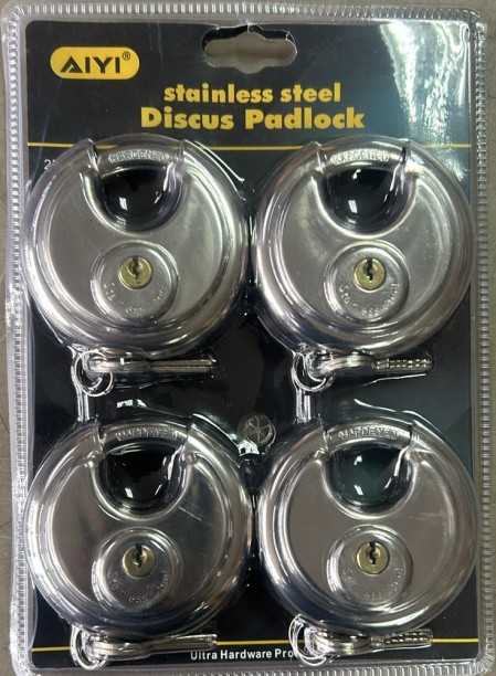 Aiyi Discus Padlock 4 Pieces Padlock