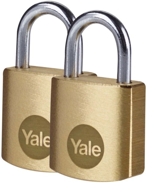 Yale Brass Padlock 2 Pack Padlock