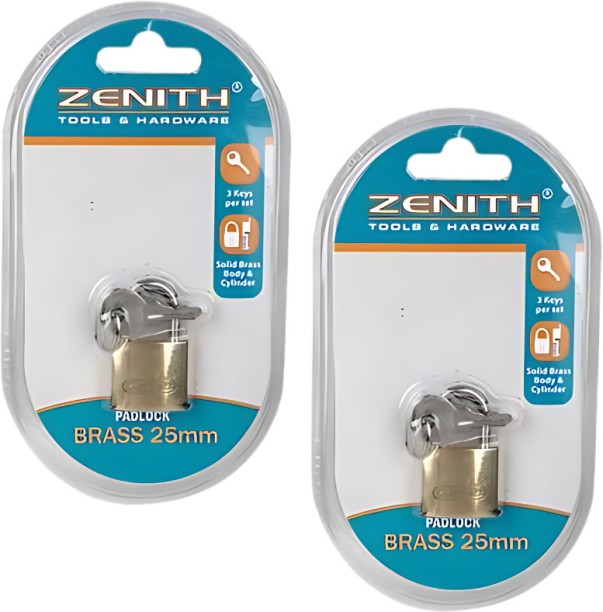AZ Décor Padlock Zenith Brass 25Mm Carded Padlock