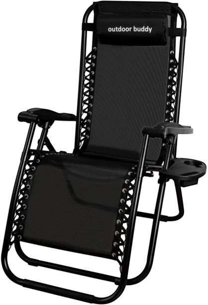 Infinity Homeware Outdoor Breeze-Ease Lounger – 120 KG Capacity Fabric Lounger