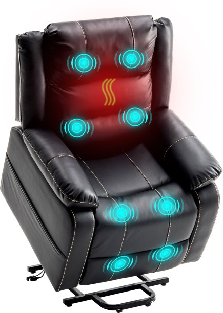 AFRISINO IMPORTS 7002 Leatherette Lounger