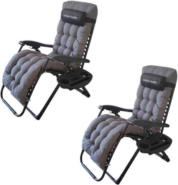 Outdoor Buddy Lounger - Outdoor Leisure Lounger – Set of 2 Loungers Synthetic Fiber Lounger