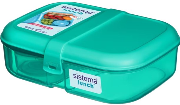 Sistema Lunch Tin Ribbon Lunch with Mini Bite 1.1L Lunch Box
