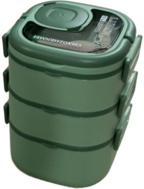 Storage Food Storage_ Container Set 3 Containers Lunch Box