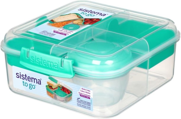 Sistema Lunch Box Bento Cube TO GO with Yogurt Pot 1.25L Lunch Box