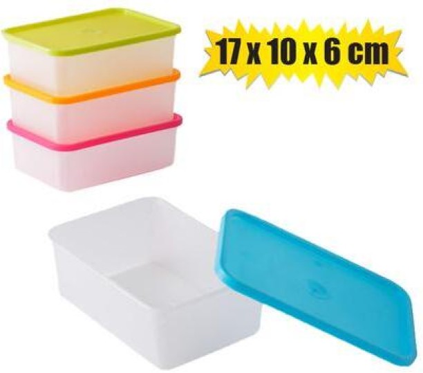 Cenplast Lunch box 17x10x6cm asstd-colours 2 Containers Lunch Box