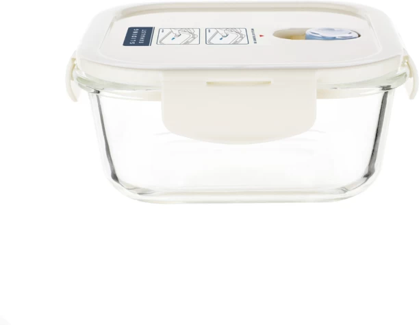 Generic Square 3pc Set Glass Lunchbox 3 Containers Lunch Box