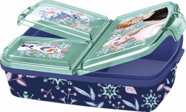 Frozen SNOWY TALE MULTI COMPARTMENT SANDWICH BOX Lunch Box