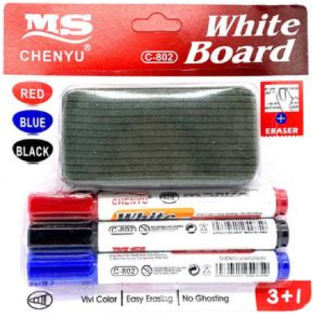 Neema White Board Marker with Blackboard eraser