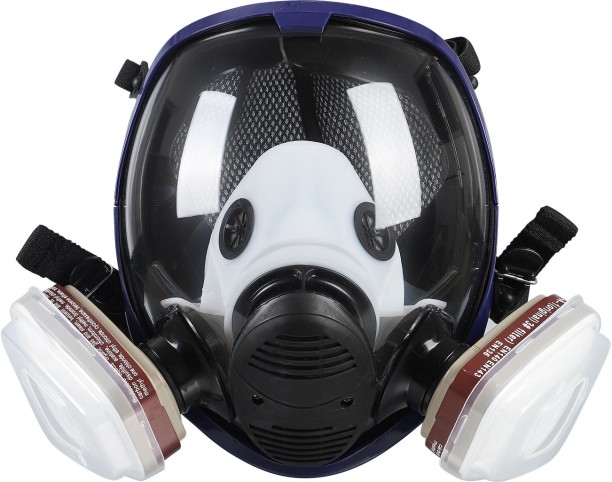 LocateLuxe Spherical gas mask + 10 pieces of cotton 15-piece set Full Face Mask