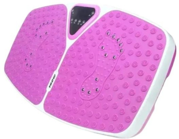HOME GYM Adjustable Levels Home Fitness Vibration Massage Plate For Weight Loss - Pink Vibration Massager