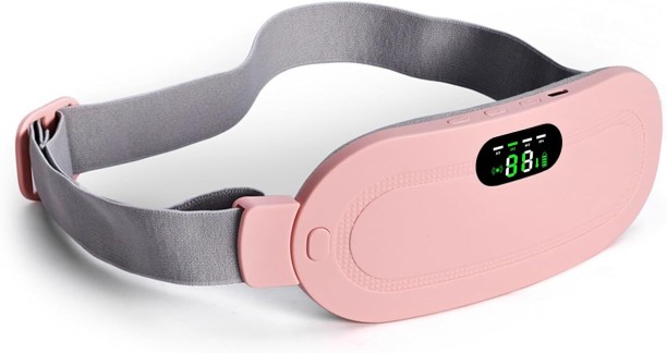 HGS Cordless Heating Pad Massager for Back Pain and Menstrual Cramps with 4 Vibration Modes and Adjustable Heat Vibration Massager