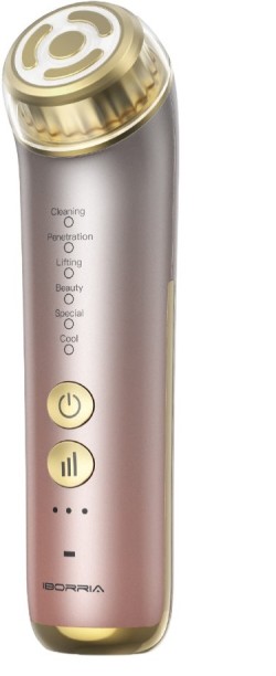 IBORRIA PRO RF EMS Collagen Firming Facial Beauty Device Vibration Massager