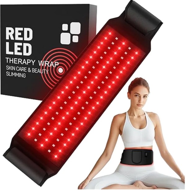 Sgrow Red LED Infrared Light Therapy Belt Wrap Skin Care And Beauty Compression Massager