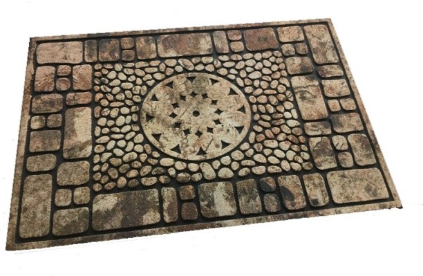 Pedross Entrance Mat - Print Flocking - Pebble Brown - Door Mat