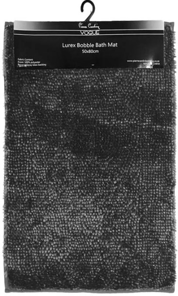 pierre cardin Vogue Bobble Bath Charcoal Bathroom Mat