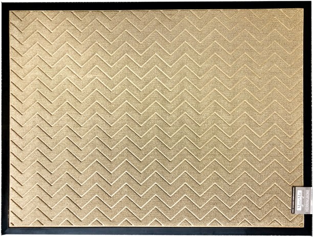 MasterMat Herringbone Walkoff Doormat - 90x120cm - Dark Beige Door Mat