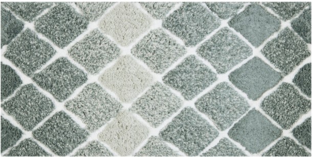 Home Living Ombre Diamond Runner Bathroom Mat