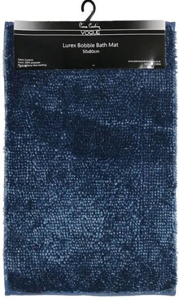pierre cardin Vogue Bobble Bath Navy Bathroom Mat