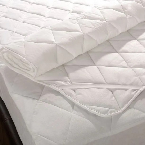 Simply Sleep Elastic Strap Three Quarter Size Microfibre Cotton Cotton Mattress Protector