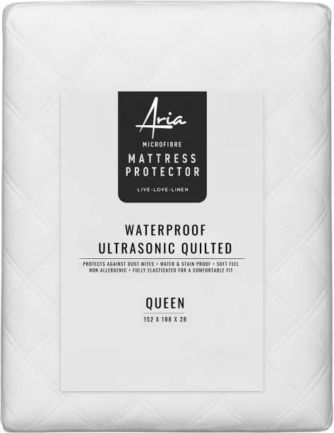 Aria Elastic Strap Queen Size Microfibre Micro Micro Mattress Protector