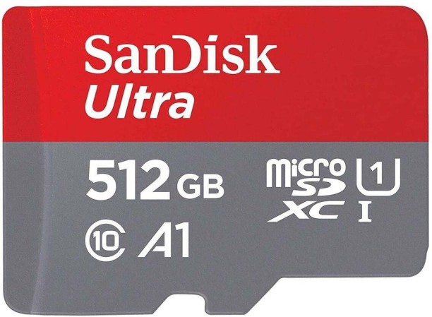 Sandisk SanDisk 512GB Ultra Micro SDXC UHS-I Memory Card MicroSDXC 120 MB/s  Memory Card