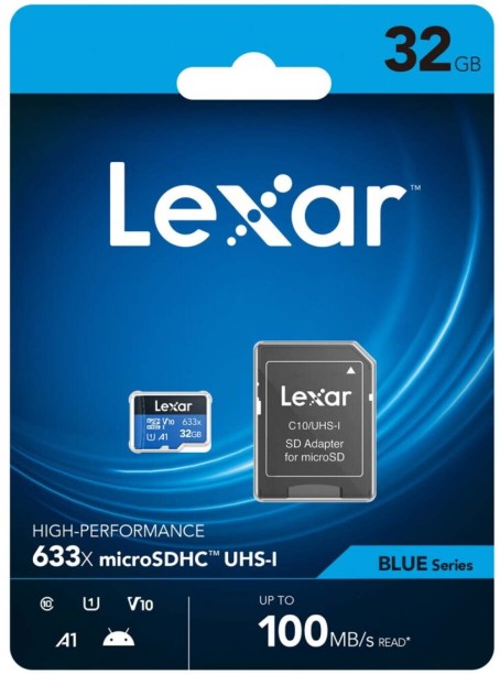 Lexar C10 MicroSDHC 100 MB/s  Memory Card