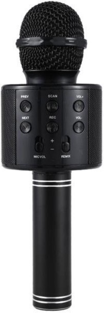 bluetooth karaoke microphone with speaker - Black MIC BLACK Microphone