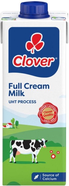 Clover Full Cream Long Life Milk, Plain Flavour
