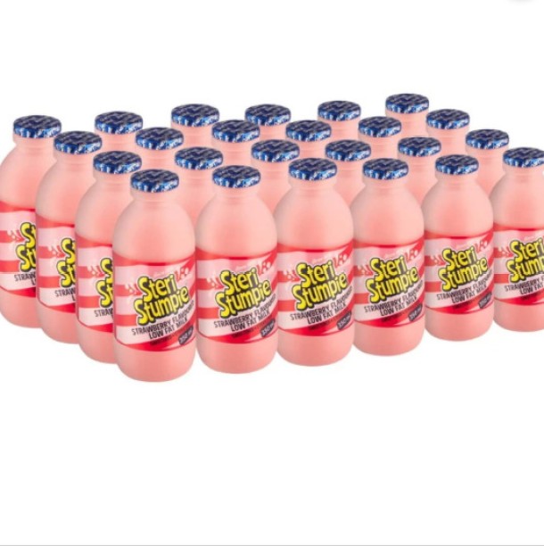 Steri Stumpie Low Fat Milk, Strawberry Flavour