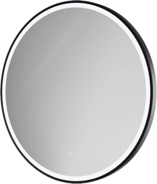Generic 60x60 Round Led Light black frame Mirror Decorative Mirror