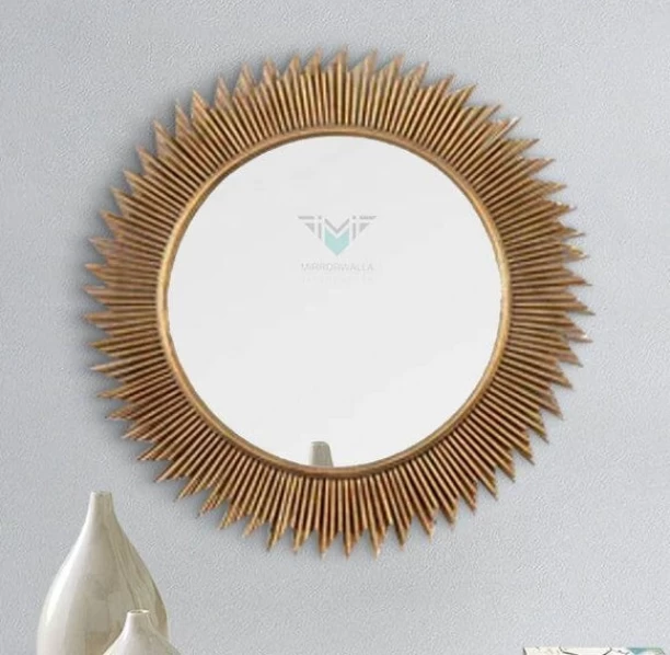 Softview Metal Sticks Decorative Wall Mirror – Modern Home Décor Bathroom Mirror