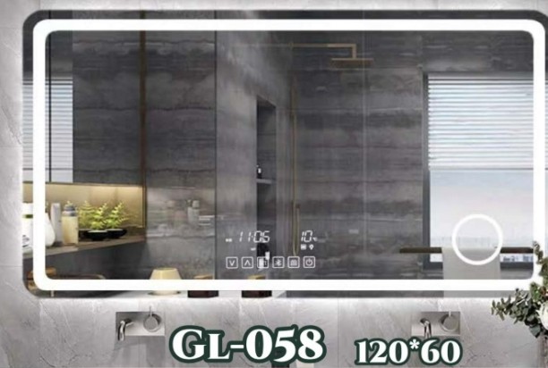 Woodly Wall Mounted Smart LED 120x60 Bathroom Mirror