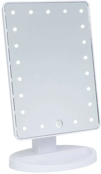 MHC LED Stand Makeup Mirror with Lights - White Lighted Mirror