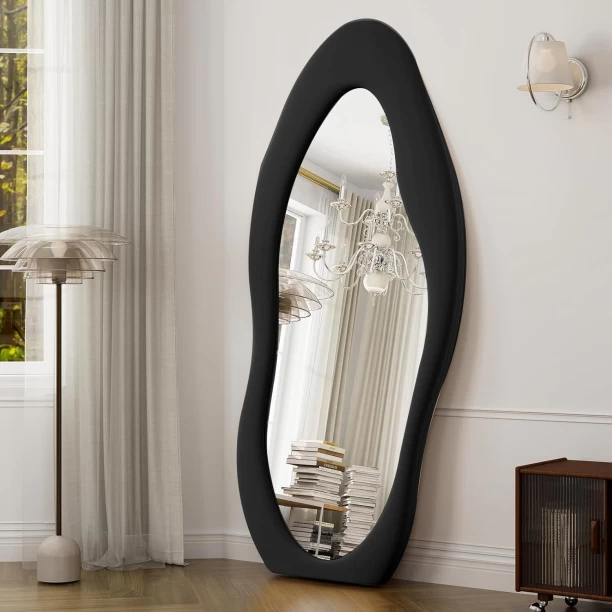 Kingdom Commerce GLSLAND 63" x 24" Irregular Wall Mirror Decorative Mirror