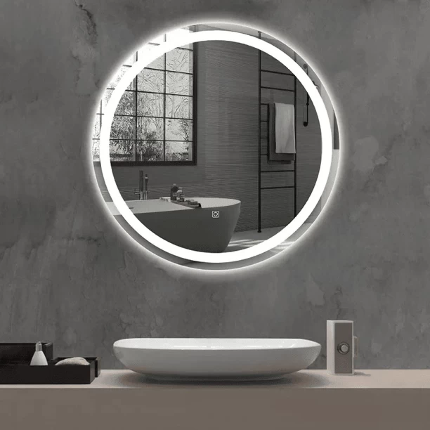 x solar Premium round LED bathroom mirror – 600x600mm Lighted Mirror