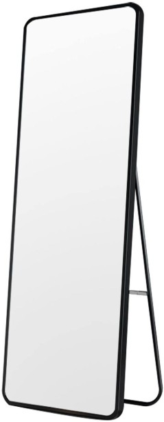 PrimePickSA Full-Length Mirror – 150cm x 50cm, Black Frame, Freestanding or Wall Mount Decorative Mirror