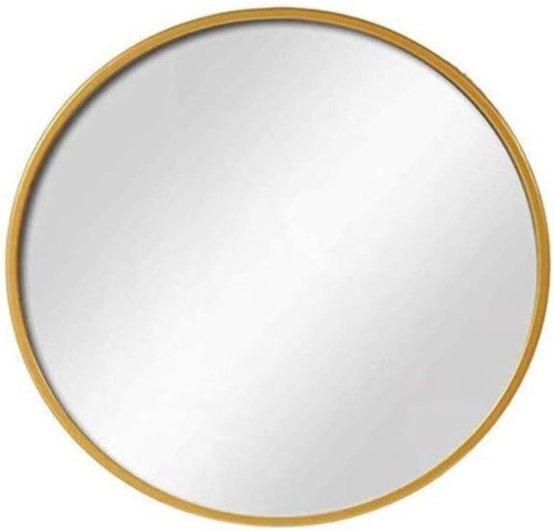 MK HOMO Round Mirror Wall Mirror for Bedroom, Metal Frame, for Living Room,Hanging Mirror 60x60 Bathroom Mirror