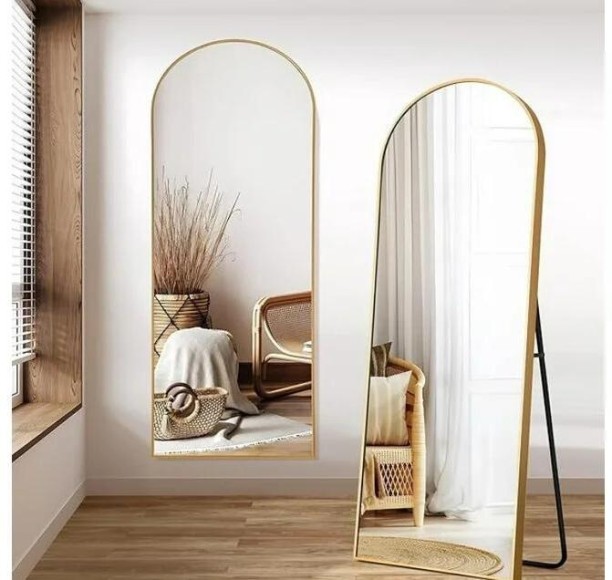 Citrix Innovation Gold oval Decorative Mirror
