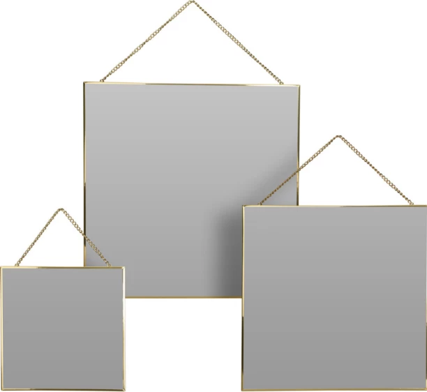 Koopman Mirror Set 3Pcs With Gold Clr Decorative Mirror