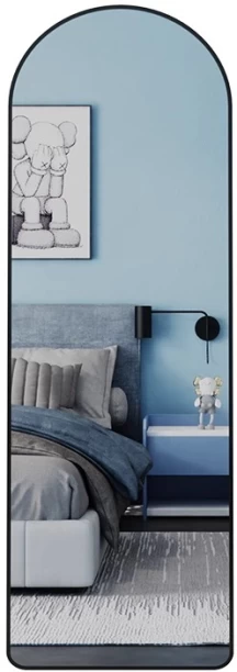 GENERIC Luxury Home Decor Thickened Border Black Bath Mirrors Large Size Full Length Arch Aesthetic Room Decor Mirrors Decorative Mirror