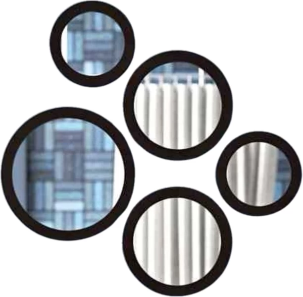 Generic Sd610-19 5pcs Round Mirorr Set Bathroom Mirror