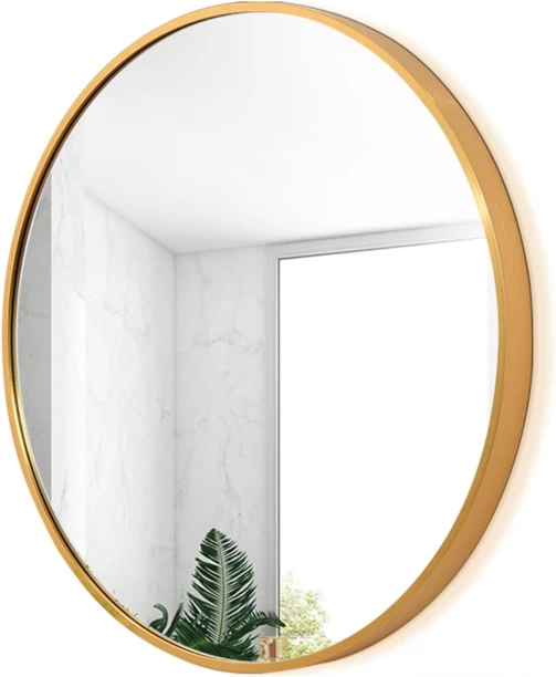 Generic 60*60cm Gold Round Mirror Bathroom Mirror