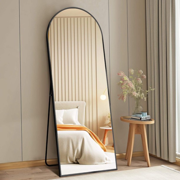 HomePlus 152 BY 42 BLACK ARCH Decorative Mirror