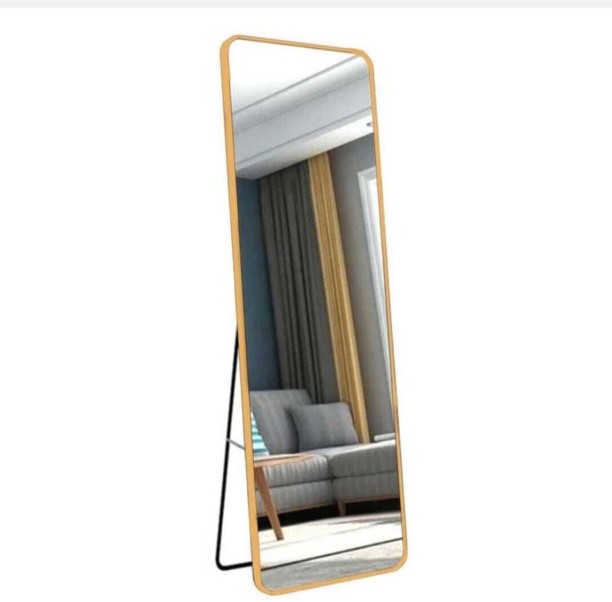 No Brand Wall mount or free standing Gold Decorative Mirror