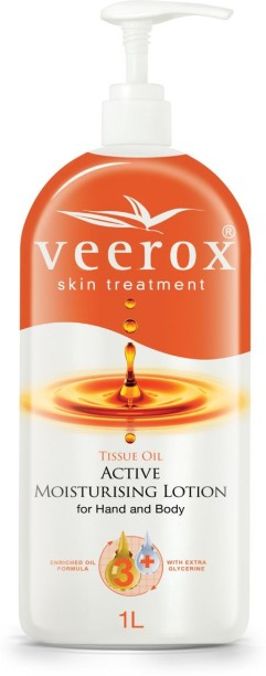 Veerox Active Moisturising Lotion with Tissue Oil